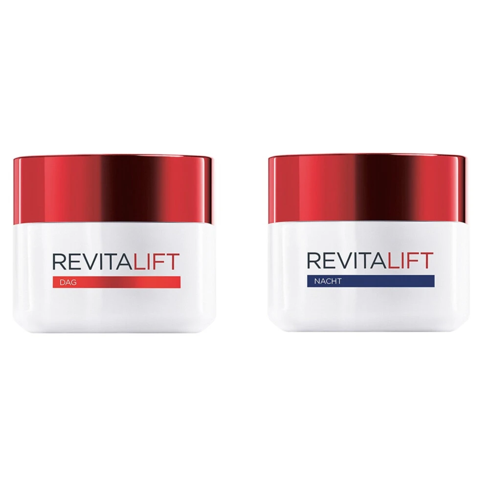 L'Oreal L’Oréal Paris Revitalift Dagcrème & Nachtcrème Pakket 3 L'Oreal L’Oréal Paris Revitalift Dagcrème & Nachtcrème Pakket