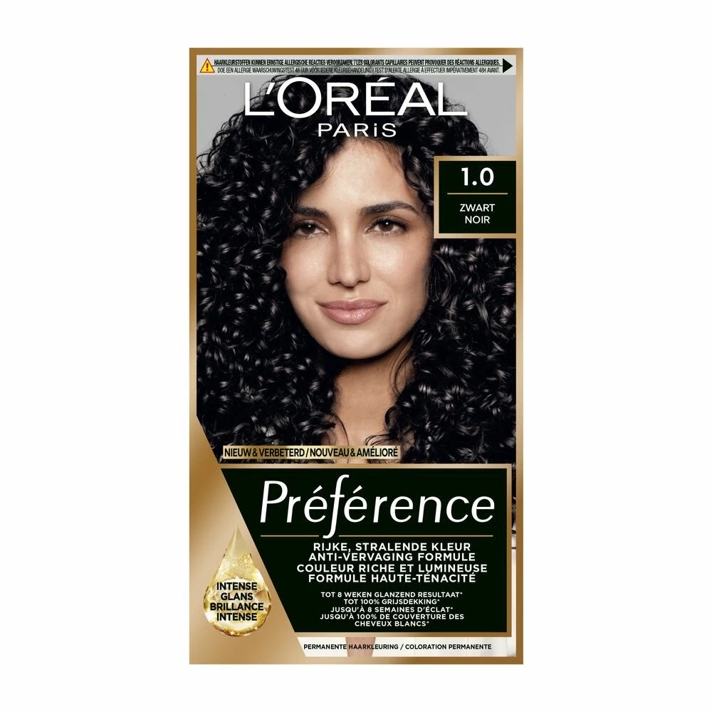 L'Oreal Lu0027Oréal Preference Haarkleuring 01 Napoli - Zwart 3 L'Oreal Lu0027Oréal Preference Haarkleuring 01 Napoli - Zwart