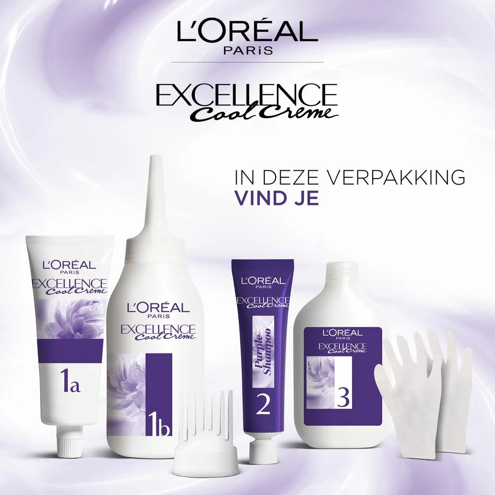 L'Oreal Lu0027Oréal Excellence Cool Cream 5.11 - Ultra Ash Lichtbruin 4 L'Oreal Lu0027Oréal Excellence Cool Cream 5.11 - Ultra Ash Lichtbruin - Afbeelding 2
