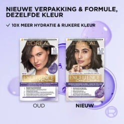 L'Oreal Lu0027Oréal Excellence Cool Cream 5.11 - Ultra Ash Lichtbruin 8 L'Oreal Lu0027Oréal Excellence Cool Cream 5.11 - Ultra Ash Lichtbruin -Huid Beauty Winkel 1011789 3