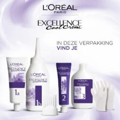 L'Oreal Lu0027Oréal Excellence Cool Cream 7.11 - Ultra Ash Blond 7 L'Oreal Lu0027Oréal Excellence Cool Cream 7.11 - Ultra Ash Blond -Huid Beauty Winkel 1011792 2
