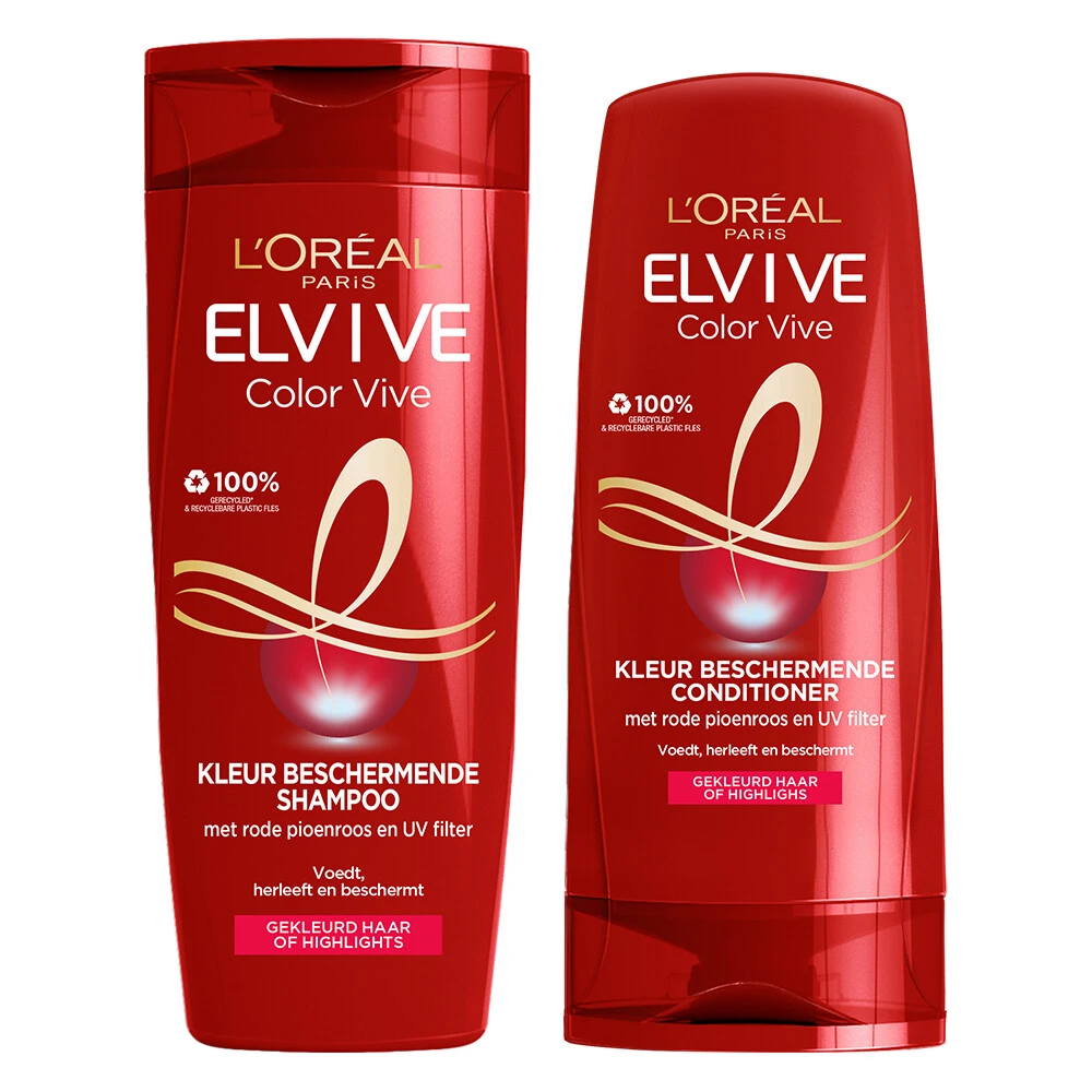 L'Oreal Lu0027Oréal Elvive Color Vive Shampoo, Conditioner, Purple Shampoo & Purple Conditioner Pakket 4 L'Oreal Lu0027Oréal Elvive Color Vive Shampoo, Conditioner, Purple Shampoo & Purple Conditioner Pakket - Afbeelding 2