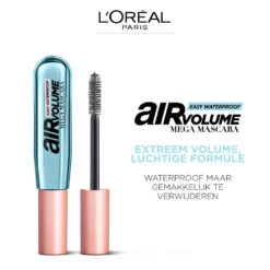 L'Oreal Lu0027Oréal Air Mega Volume Mascara 01 Black Waterproof 8 L'Oreal Lu0027Oréal Air Mega Volume Mascara 01 Black Waterproof -Huid Beauty Winkel 1019296 3