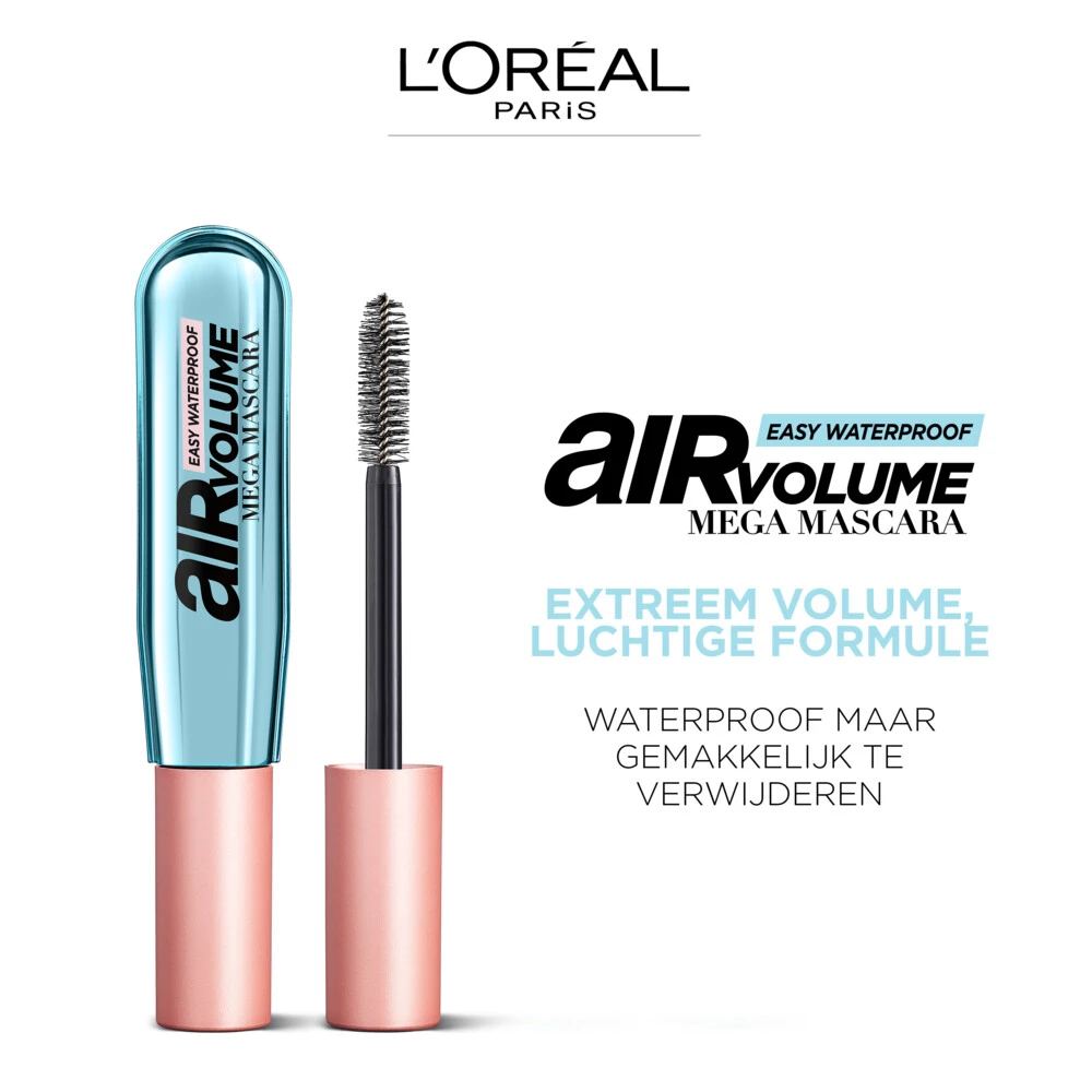 L'Oreal Lu0027Oréal Air Mega Volume Mascara 01 Black Waterproof 5 L'Oreal Lu0027Oréal Air Mega Volume Mascara 01 Black Waterproof - Afbeelding 3