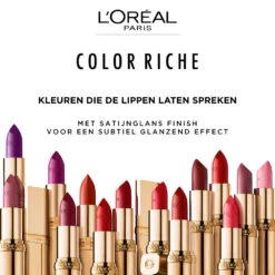 L'Oreal Lu0027Oréal Lippenstift Color Riche Satin 110 Made In Paris 9 L'Oreal Lu0027Oréal Lippenstift Color Riche Satin 110 Made In Paris -Huid Beauty Winkel 1019301 4
