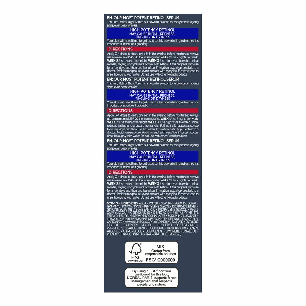 L'Oreal Lu0027Oréal Laser X3 Puur Retinol Nachtserum 4 L'Oreal Lu0027Oréal Laser X3 Puur Retinol Nachtserum - Afbeelding 2
