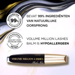 L'Oreal Lu0027Oréal Volume Million Lashes Balm Mascara Noir 9 L'Oreal Lu0027Oréal Volume Million Lashes Balm Mascara Noir -Huid Beauty Winkel 1029624 4
