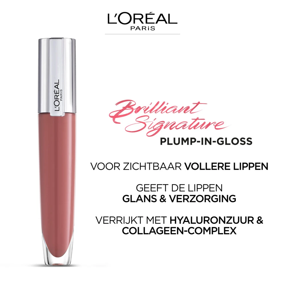 L'Oreal Lu0027Oréal Brilliant Signature Plump- In Gloss 404 Assert 6 L'Oreal Lu0027Oréal Brilliant Signature Plump- In Gloss 404 Assert - Afbeelding 4