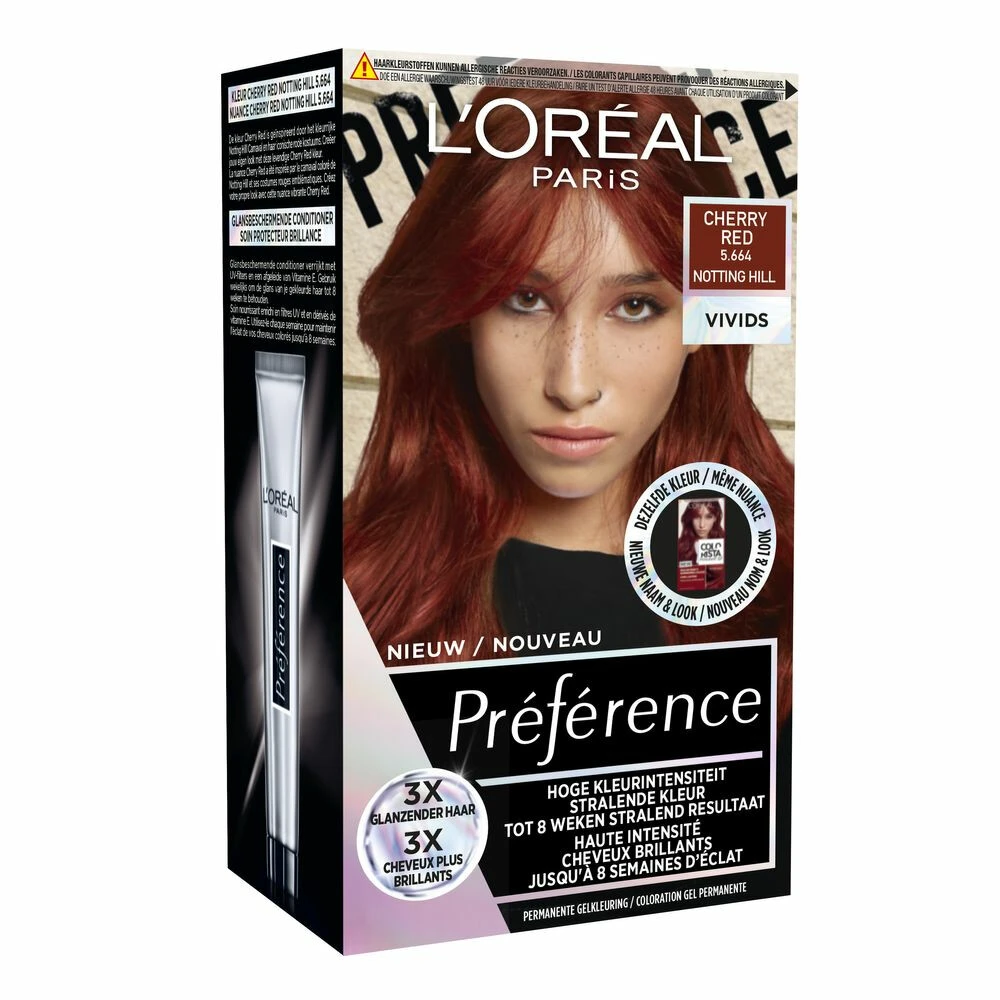 L'Oreal Lu0027Oréal Preference Vivids Haarkleuring 5.664 Cherry Red 4 L'Oreal Lu0027Oréal Preference Vivids Haarkleuring 5.664 Cherry Red - Afbeelding 2