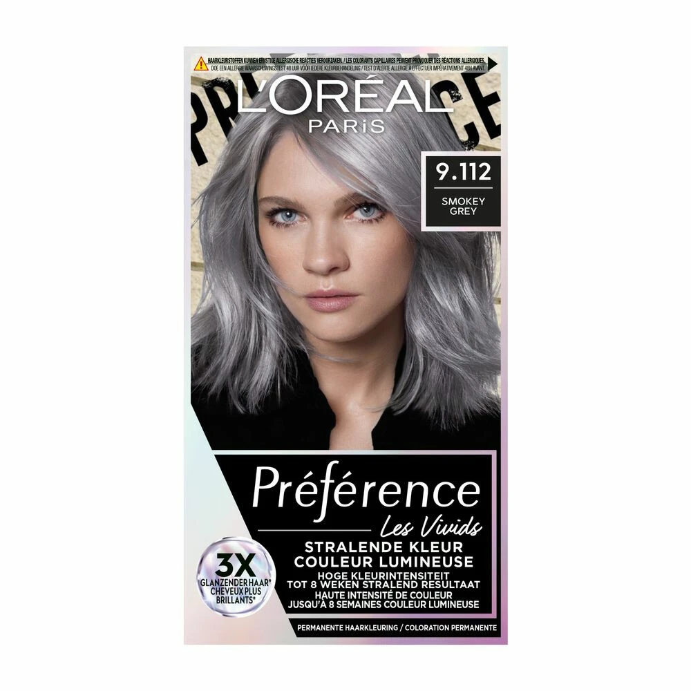 L'Oreal Lu0027Oréal Preference Vivids Haarkleuring 9.112 Smokey Grey 3 L'Oreal Lu0027Oréal Preference Vivids Haarkleuring 9.112 Smokey Grey