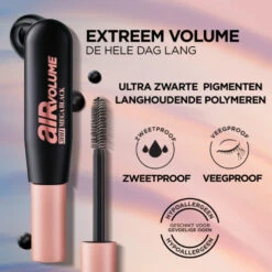 L'Oreal Lu0027Oréal Air Mega Volume 30H Mascara Extra Black 8 L'Oreal Lu0027Oréal Air Mega Volume 30H Mascara Extra Black -Huid Beauty Winkel 1037250 3