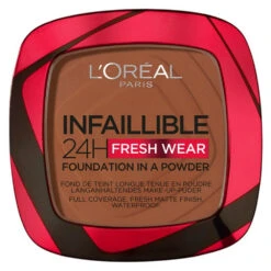 L'Oreal Lu0027Oréal Infaillible 24H Foundation In A Powder 375 Deep Amber