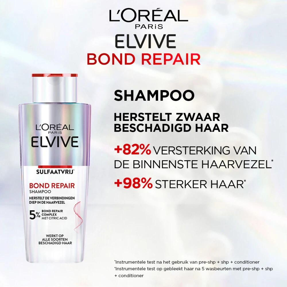 L'Oreal Lu0027Oréal Elvive Bond Repair 5% Shampoo 4 L'Oreal Lu0027Oréal Elvive Bond Repair 5% Shampoo - Afbeelding 2
