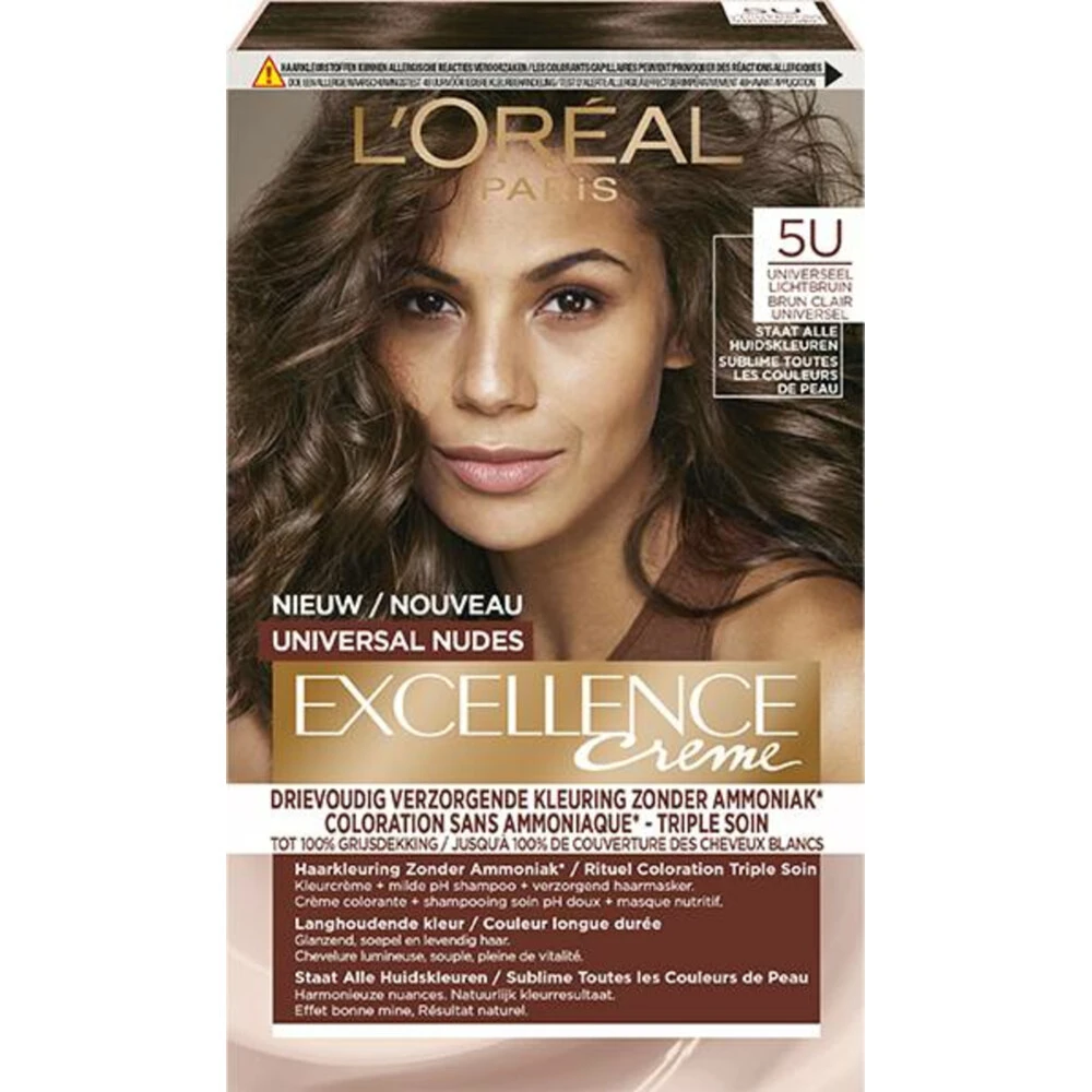 L'Oreal Lu0027Oréal Excellence Creme Universal Nudes 5U Universeel Lichtbruin 3 L'Oreal Lu0027Oréal Excellence Creme Universal Nudes 5U Universeel Lichtbruin
