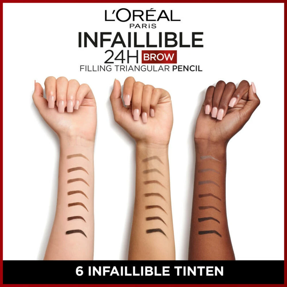 L'Oreal Lu0027Oréal 24H Brow Filling Triangular Pencil 5.0 Light Brunette 4 L'Oreal Lu0027Oréal 24H Brow Filling Triangular Pencil 5.0 Light Brunette - Afbeelding 2