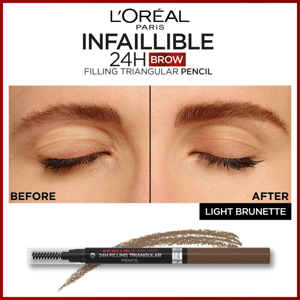 L'Oreal Lu0027Oréal 24H Brow Filling Triangular Pencil 5.0 Light Brunette 6 L'Oreal Lu0027Oréal 24H Brow Filling Triangular Pencil 5.0 Light Brunette - Afbeelding 4