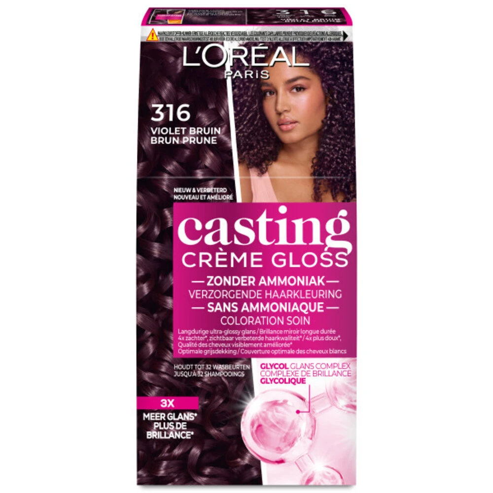 L'Oreal Lu0027Oréal Casting Crème Gloss Haarkleuring 316 Blackberry - Violet Bruin 3 L'Oreal Lu0027Oréal Casting Crème Gloss Haarkleuring 316 Blackberry - Violet Bruin