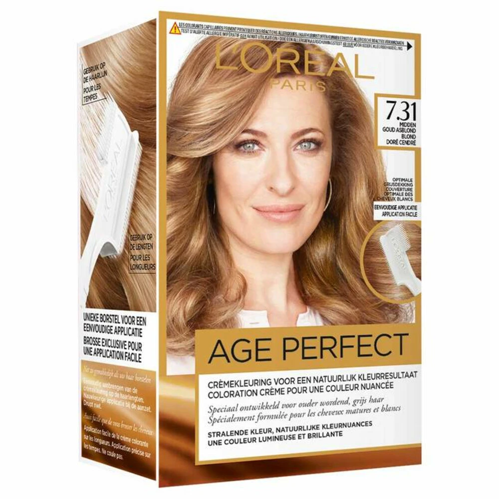 L'Oreal Lu0027Oréal Excellence Age Perfect Haarverf 7.31 Midden Goud Asblond 4 L'Oreal Lu0027Oréal Excellence Age Perfect Haarverf 7.31 Midden Goud Asblond - Afbeelding 2