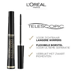 L'Oreal Lu0027Oréal Telescopic Carbon Black Mascara 8 L'Oreal Lu0027Oréal Telescopic Carbon Black Mascara -Huid Beauty Winkel 969157 3