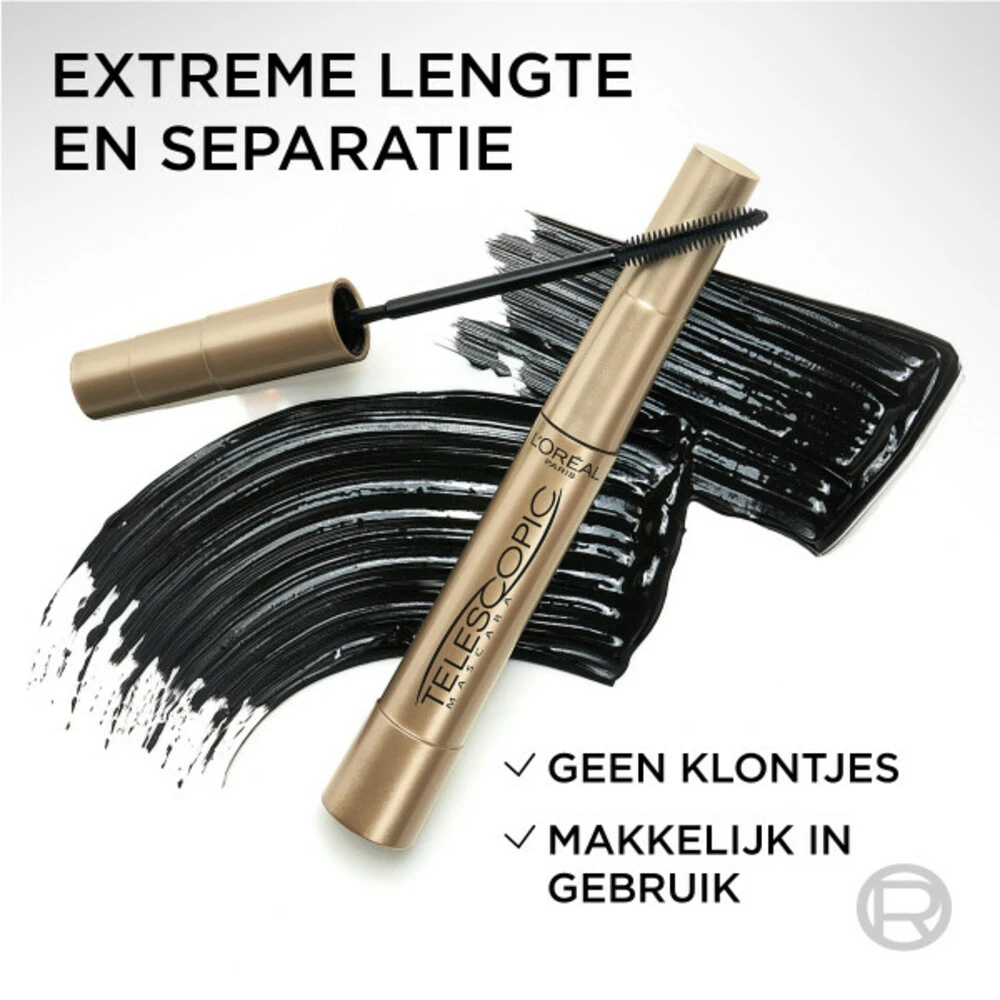 L'Oreal Lu0027Oréal Telescopic Black Mascara 5 L'Oreal Lu0027Oréal Telescopic Black Mascara - Afbeelding 3