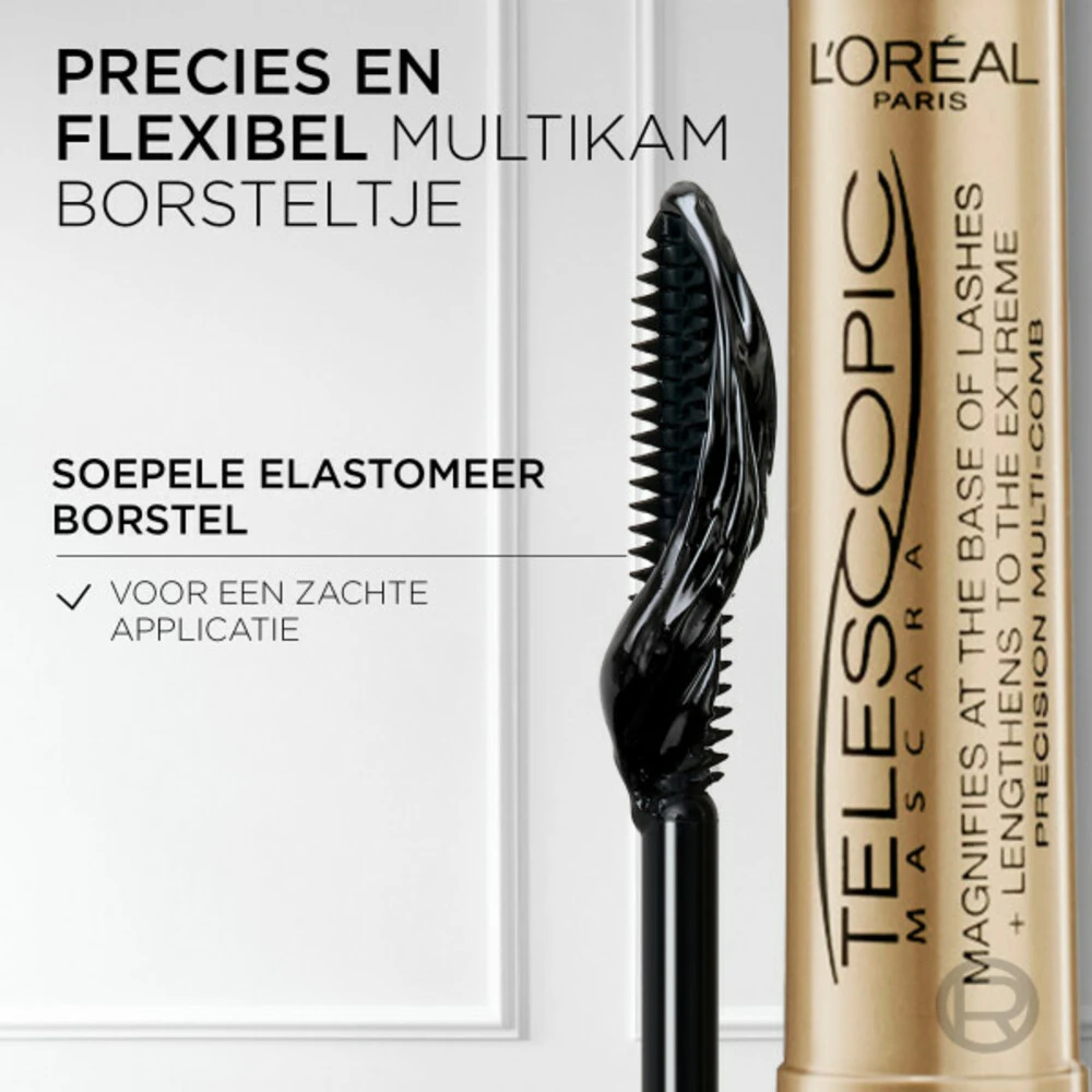 L'Oreal Lu0027Oréal Telescopic Black Mascara 6 L'Oreal Lu0027Oréal Telescopic Black Mascara - Afbeelding 4