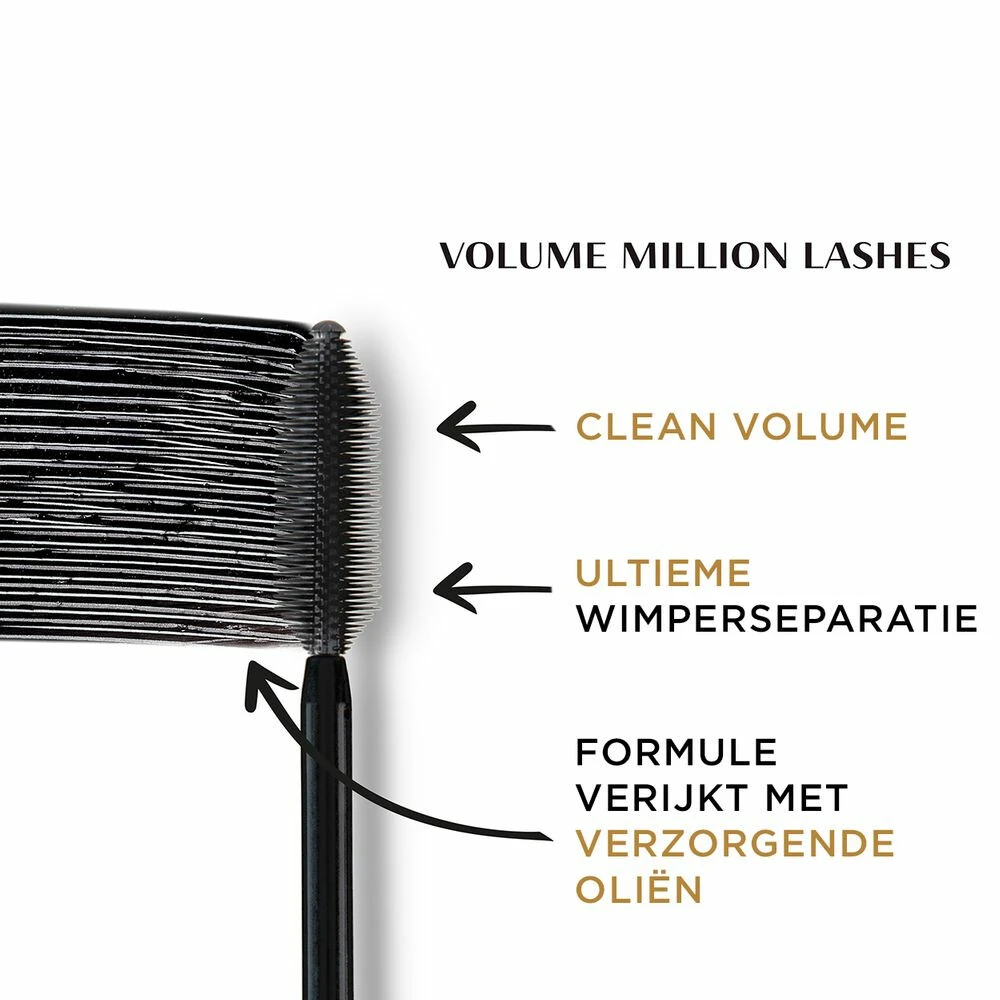 L'Oreal Lu0027Oréal Volume Million Lashes Mascara Classic Black - Zwart 4 L'Oreal Lu0027Oréal Volume Million Lashes Mascara Classic Black - Zwart - Afbeelding 2