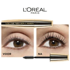 L'Oreal Lu0027Oréal Volume Million Lashes Mascara Classic Black - Zwart 8 L'Oreal Lu0027Oréal Volume Million Lashes Mascara Classic Black - Zwart -Huid Beauty Winkel 969160 3