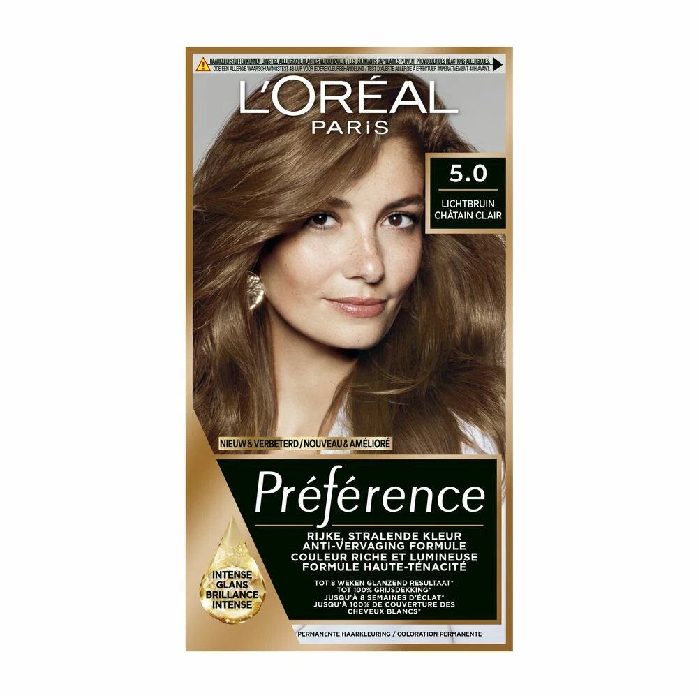 L'Oreal Lu0027Oréal Preference Haarkleuring 05 Bruges - Lichtbruin 3 L'Oreal Lu0027Oréal Preference Haarkleuring 05 Bruges - Lichtbruin